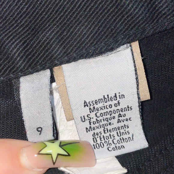 Women’s Calvin Klein Regular Fit Straight Leg 100% Cotton Black Jeans Size 9 - Picture 4 of 10